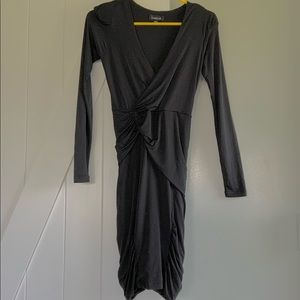 Bebe Black Cocktail Dress Small Bodycon